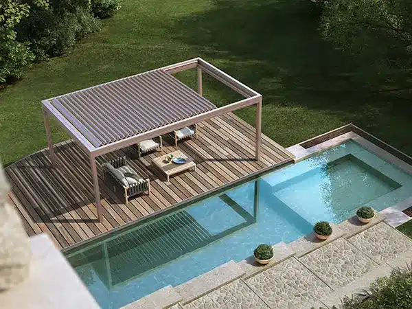 pergole con telo avvolgibile